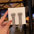 thumbnail image 1 of Pendientes de borla de estrella y luna de aguja de plata S925 para mujer, exquisita y romántica, joyería de moda, regalo de fiesta, venta al por mayor, nueva tendencia, 1 of 4