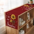 thumbnail image 6 of Table Runners 70 Inches Long Dress Scarves, Red Sunshine Sunflower Farmhouse Coffee/Dining/Kitchen Table Decor, Holiday Table Runner, Pastoral Bees Farmhouse Floral 13x70 Inch, 6 of 9