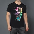 thumbnail image 2 of Large Tops For Men GraphicWatercolor Painting- (5) Printed Tees Summer Everyday Short-Sleeved T Shirts Black or White XS-5XL, 2 of 5