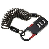 Masteelf Steel Cable Lock Mini Bike Lock with Resettable Combination Locks Bicycle Chain Lock Scooter Locks Portable Helmet Lock for Motorcycles Bike Travel Use Black