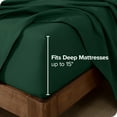 thumbnail image 3 of Bare Home Ensemble de Draps en Flanelle - 100 % Coton - Poche Profonde - Très Grand Simple TG, Vert Forêt, 3 Pcs, 3 of 7
