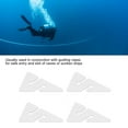 thumbnail image 3 of 4Pcs  Dive Line  Marker, ABS Triangle Shape Wreck Cave Diving Guide Rope Indicator, with Compact Lightweight Design, for Technical Diving and Cave Wreck Diving, 3 of 7