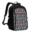 thumbnail image 1 of Balery Colorful Mushrooms Mochila con carga USB para hombre y mujer - Mochila impermeable y antirrobo para portátil con puerto USB para viajes, trabajo, estudios y universidad, 1 of 7