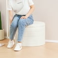 thumbnail image 6 of B FSOBEIIALEO Round Storage Ottoman with Tray for Living Room, Perfect for Adults & Kids with Extra Storage Space(White), 6 of 9