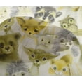 thumbnail image 4 of oneOone Viscose Chiffon Olive Green Fabric Animals Watercolor Sewing Craft Projects Fabric Prints By Yard 42 Inch Wide, 4 of 4