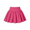 thumbnail image 5 of SONXAHE Girls Elastic-Waist Skirt Pleated Flared Cut Everyday Casual Daily Wear Skirts, 5 of 6