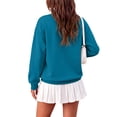 thumbnail image 4 of Womens Oversized Sweatshirts Basic Solid Pullover Tops Fall Winter Long Sleeve Crewneck Clothes, 4 of 5