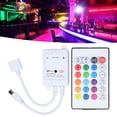 thumbnail image 3 of 24 Teclas Smart LED Strip Lights Control Remoto RGB Controlador Inalámbrico Aplicación De Teléfono Móvil Control De Aplicación Inteligente Audio Audio 16 Colores 4 Modos De, 3 of 7