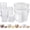 White Lids, variant on 8 Pcs Restaurant Food Storage Containers with Lids Set 2Qt and 4Qt Commercial Restaurant Square Storage Containers Clear Food Cereal Container for Kitchen Freezer (Blue Lids)