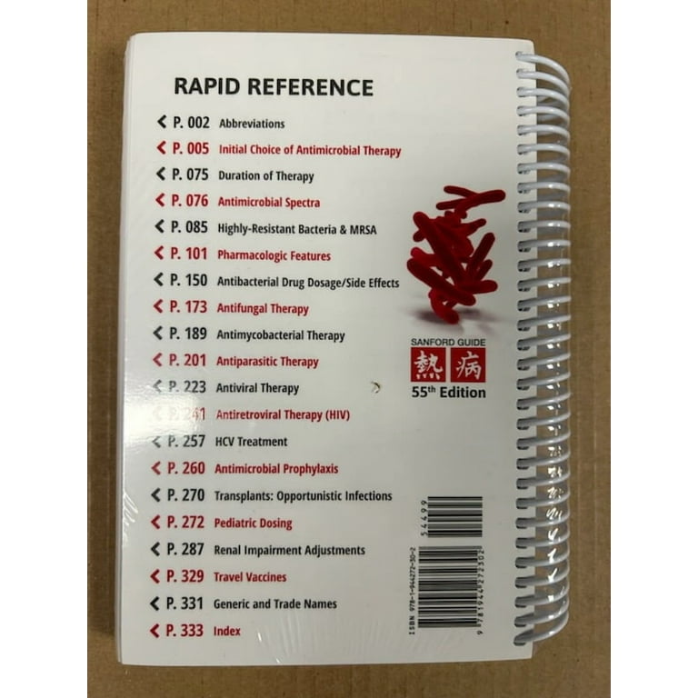 Sách The Sanford Guide to Antimicrobial Therapy 2025 (Spiral Edition