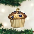 thumbnail image 3 of Mercks Old World Blueberry Muffin Food Glass Tree Ornament 32263, 3 of 6