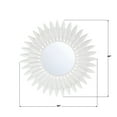 thumbnail image 7 of BRH-M520-MT Crystorama Lighting Broche - Mirror-20 Inch Tall and 20 Inch Wide-Matte White Finish, 7 of 7