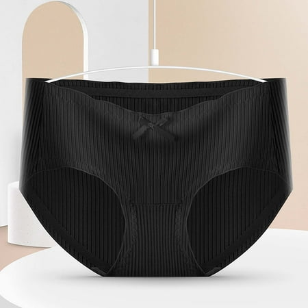 

qazqa women comfortable smart leather bag lifting cotton crotch triangle underwear black l