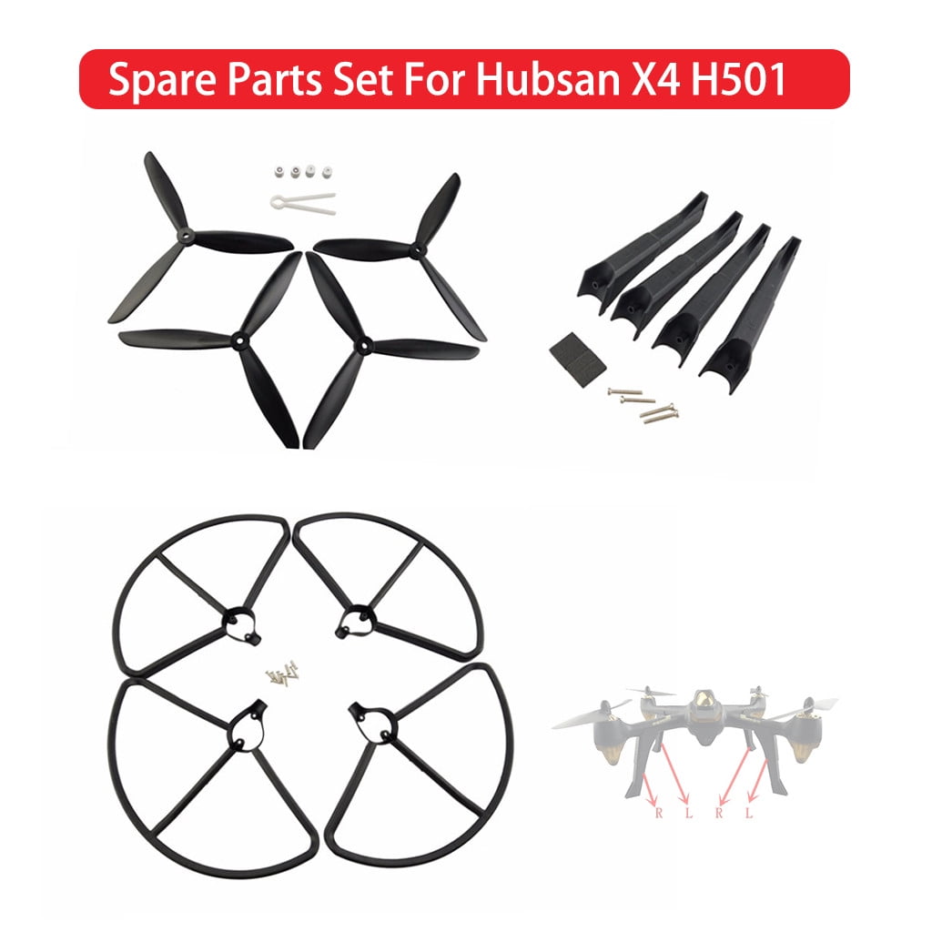 HUBSAN H501S Propeller Pack with Prop Guards for H501S H501C X4 RC Drone parts