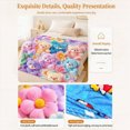 thumbnail image 6 of Cloud Soft 3D Plush Throw Blanket, 2027 New Cozy Teddy Bear Blanket, Teddy Pastel Floral Print Blanket, 6 of 6