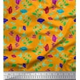 thumbnail image 1 of Soimoi Cotton Duck Fabric Leaves,Bird & Floral Artistic Decor Fabric Printed Yard 56 Inch Wide, 1 of 1