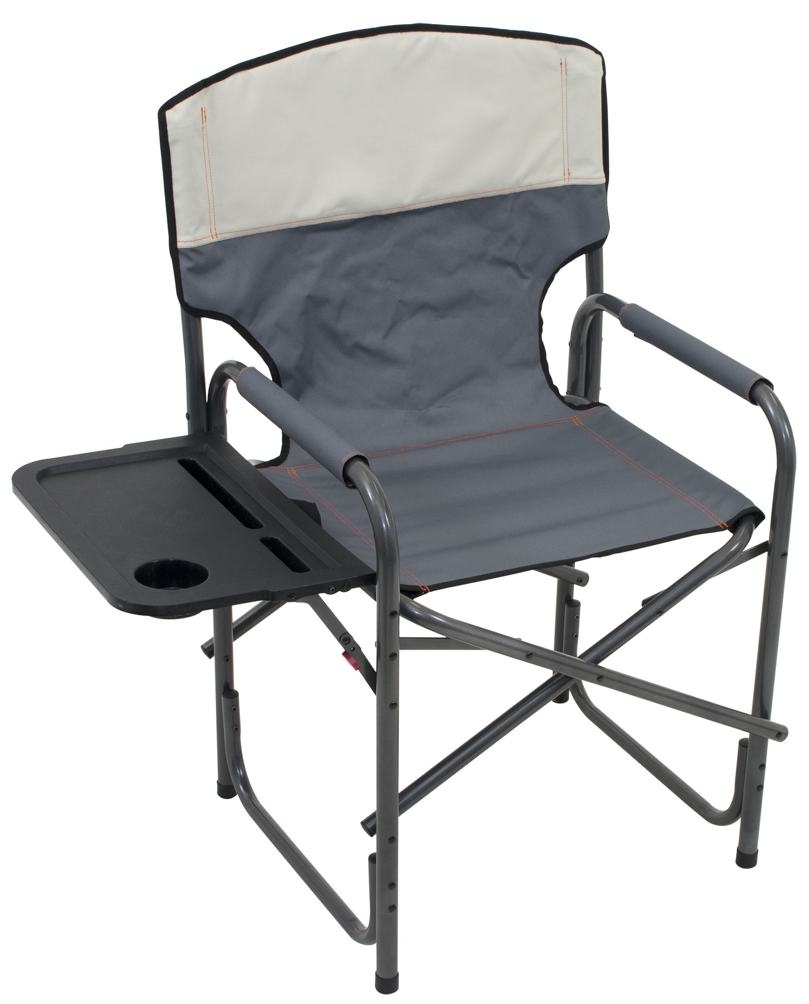 Rio Gear Broadback Compact Fold Directors Chair Slate and Putty