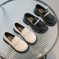 thumbnail image 4 of Zapatos de cuero para niñas Zapatos para niñas de primavera y otoño Zapatos planos sin cordones de moda versátiles de estilo para niñas, 4 of 6