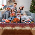 thumbnail image 3 of sruoe Tablecloth, 54 X 108in Christmas Tablecloth, Waterproof Machine Washable Foldable Red Rectangle Tablecloths, Table Cloth for Dining, Home, Party Decor, PE, 3 of 6