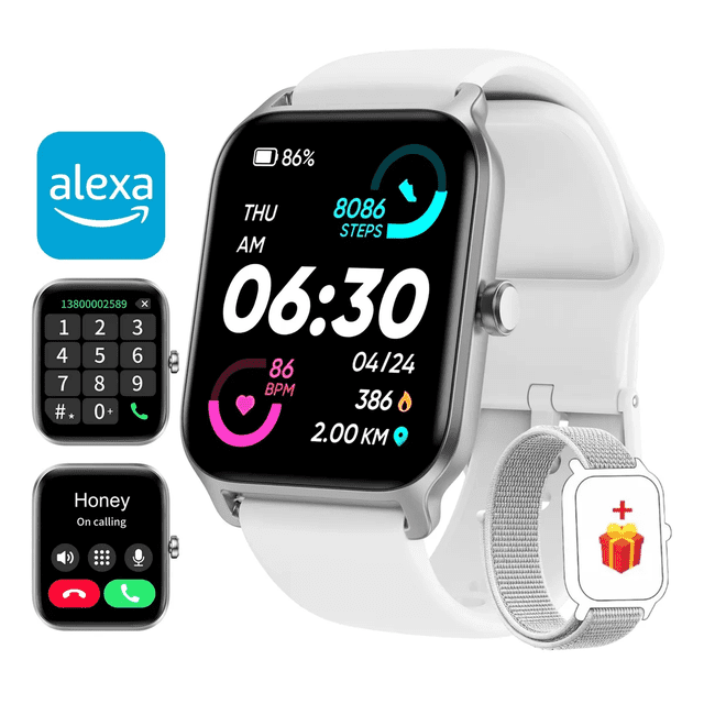 Smartwatch Reloj Inteligente Bluetooth Llamadas Para Alexa Xtellar blanco