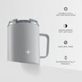 thumbnail image 5 of JoyJolt Vacuum Insulated Tumbler with Lid & Handle - 12 oz - Grey, 5 of 8