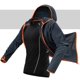 thumbnail image 2 of Ropa casual para hombre de la pesca con cremallera de secado rápido anti - tela del funcionamiento del escudo M gris oscuro Zulema Camisas de pesca impermeables, 2 of 8