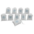 thumbnail image 4 of Darling Souvenir White Snowflake Christmas Party Supplies Favor Bags Gift Pouches 15 Pieces, 4 of 5