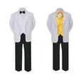 thumbnail image 2 of 7pc Boy Formal Black & White Suit Tux Set Satin Bow Tie & Vest Baby Sm-20 Teen, 2 of 3