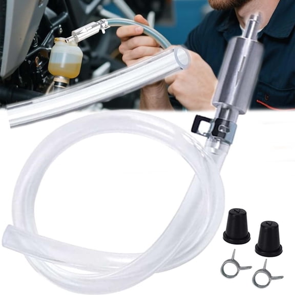 Brake Bleeder Hose,1pair One Way Check Valve Tube,Universal Car Motorcycle Clutch Brake Fluid Bleeder Kit Brake System Bleeding Tools