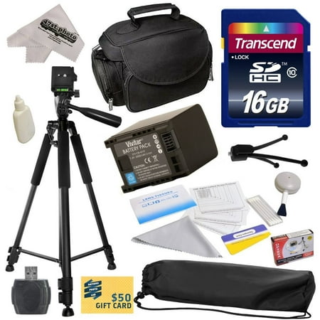 Best Value Kit for Canon HF10 HF11 HF20 HF100 HF200 HG20 HG21 HG30 HFS10 HFS11 HFS20 HFS21 HFS30 HFG10 HFG20 HFS100 HFM30 HFM31 HFM32 HFM40 HFM41 HFM300 HFM400 Camcorder with 16GB SDHC Card + (All The Best Cards For Exams)