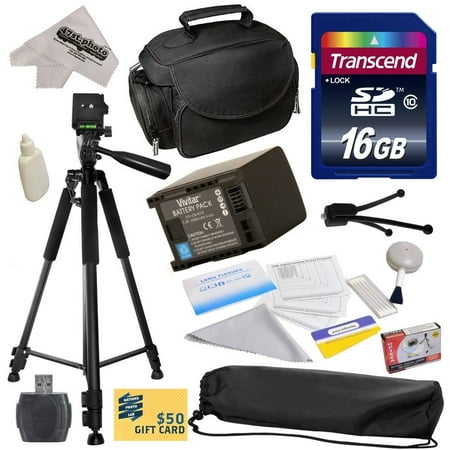 Diana Camera Kit Best Value Kit for Canon HF10 HF11 HF20 HF100 HF200 HG20 HG21 HG30 HFS10 HFS11 HFS20 HFS21 HFS30 HFG10 HFG20 HFS100 HFM30 HFM31 HFM32 HFM40 HFM41 HFM300 HFM400 Camcorder with 16GB SDHC Card + More ()