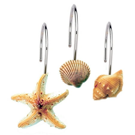Scuba Jewels" Resin Shower Curtain Hooks