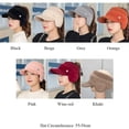 thumbnail image 2 of Autumn Winter Casual Outdoor Windproof Empty Top With Earflaps Baseball Cap Ear Protection Hat Warm Hat Knitted Fleece Hat PINK, 2 of 8