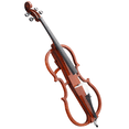 thumbnail image 3 of Tcbosik 4/4 Full Size Electric Cello, Includes Bag, Bow, Rosin, Earphone & Connecting Line for Beginners, Adults, Natural, 3 of 9