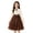 Brown, variant on Shachafan Girls Long Sleeve Dress Tutu Skirt Autumn Fashionable Style Midi Length Party Wear For Kids Sweater Dress Kids Girls