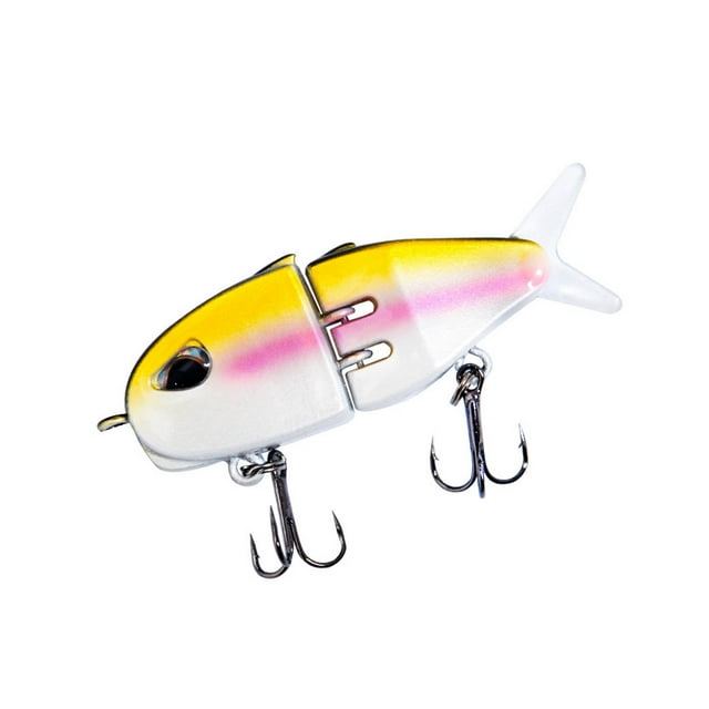 Dsscvnef Mini Glide for Fishing Swimbait Wobbler White Glide for and Hard With Soft Rubber Hi Rig Large Ice Sled
