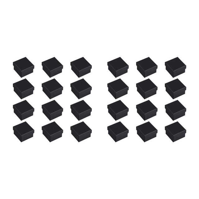 Toystoory Caja de papel de 12 Uds., organizador de joyas, collar, paquete de almacenamiento, anillo, estuche de moda, presente, embalaje, soporte 5*5 2piezas