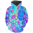 thumbnail image 2 of Sudadera con capucha colorida con hongos mágicos para hombres y mujeres, sudadera con estampado 3D abstracto, sudadera informal de manga larga para hombres, 2 of 5