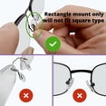 thumbnail image 4 of GMS Optical Push in Silicone Nose Pads for Glasses | 15mm Medium, 8.2mm Wide Width | Non Slip Nose Grips, Eyeglass Accessories for Glasses & Sunglasses, Provides Comfort & Stability (5 Pairs, Clear), 4 of 6
