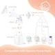 thumbnail image 2 of Piezas para extractores de leche Hranio compatibles con los biberones Spectra 6, 2 of 6