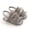 Gray, variant on Baby Girls Floral Lace Flat Slippers Toddler Soft Sole Crib Shoes Sandals