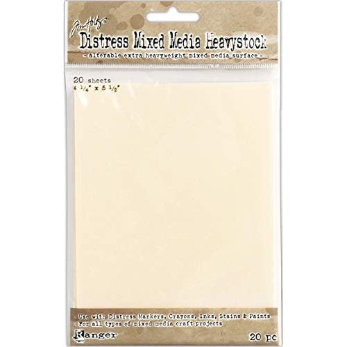 Tim Holtz Distress Mixed Media Heavystock Tags 20-pkg-4.25x5.5