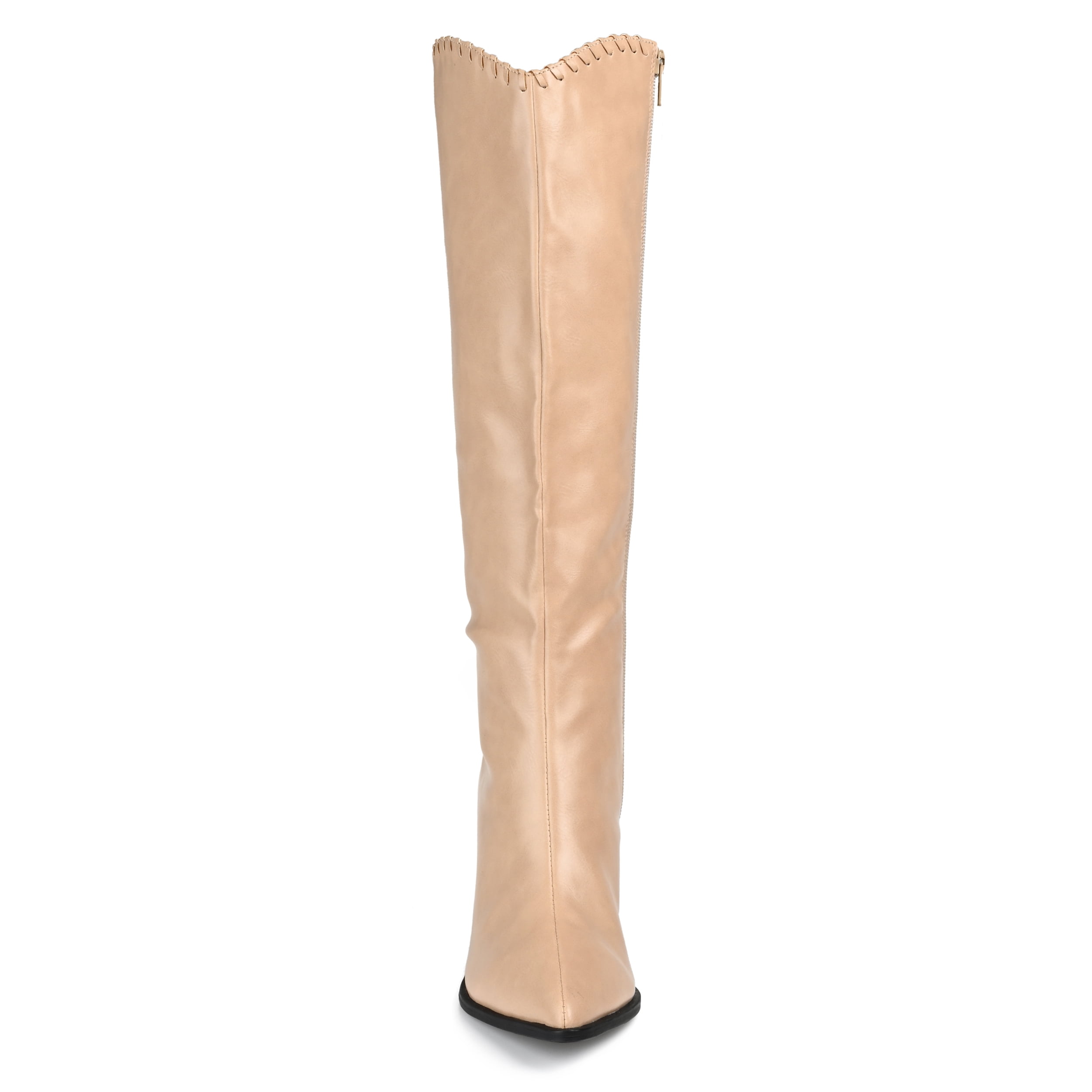 Journee Womens Daria Extra Wide Calf Stacked Heel Knee High Boots