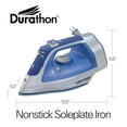 thumbnail image 2 of Hamilton Beach Plancha de vapor y vaporizador vertical para ropa con suela Durathon resistente a los ara&ntilde;azos, 1500 vatios, azul, 2 of 8