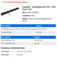 thumbnail image 2 of Camshaft - Compatible with 1976 - 1983 Ford F-100 1977 1978 1979 1980 1981 1982, 2 of 2