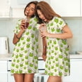 thumbnail image 4 of Easygdp Green Frog Camisón de manga corta para mujer, informal, estampado, 4 of 6