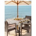 thumbnail image 3 of Outdoor Tablecloth with Umbrella Hole for Patio/Picnic/Party/Camping, Vintage Sunflower Truck Waterproof Table Cloth Square Cover Washable, Wooden Summer Botanical Floral Retro (60"x 60"), 3 of 8