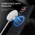 thumbnail image 6 of Allytechgroup Magnetic for Samsung Galaxy S23 Ultra Case, Compatible with MagSafe Support Magnetic Car Phone Mount PU Leather Slim Phone Case for Women Men for Samsung Galaxy S23 Ultra, Black, 6 of 10