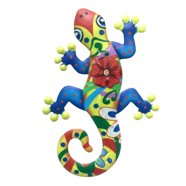 LoyGkgas New Iron Art Gecko Model Metal Lizard Craft for Wall Fence