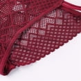 thumbnail image 3 of HUPOM Sexy Underwear For Women Women’S Underwear Briefs Low waist Comfort Waist Solid Thong Wine One Size, 3 of 9